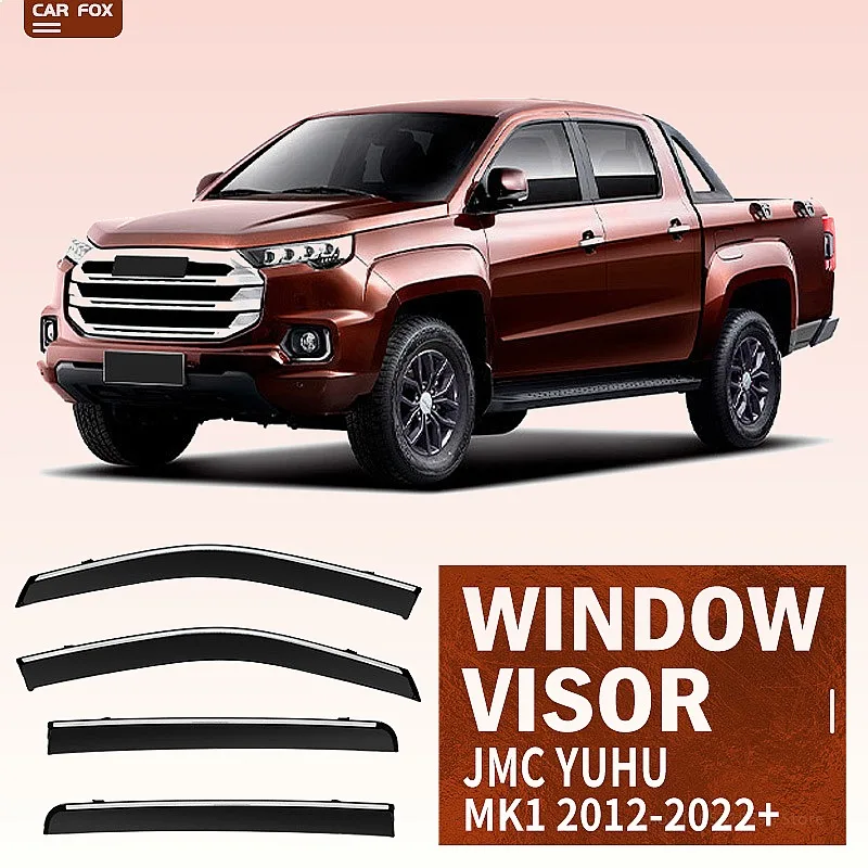 For JMC Yuhu Pickup 2012-2022 Car Window Visor Rain Sun Shade Awning Windshield Side Deflector Auto Accessories
For JMC Yuhu Pickup 2012-2022 Car Window Visor Rain Sun Shade Awning Windshield Side Deflector Auto Accessories