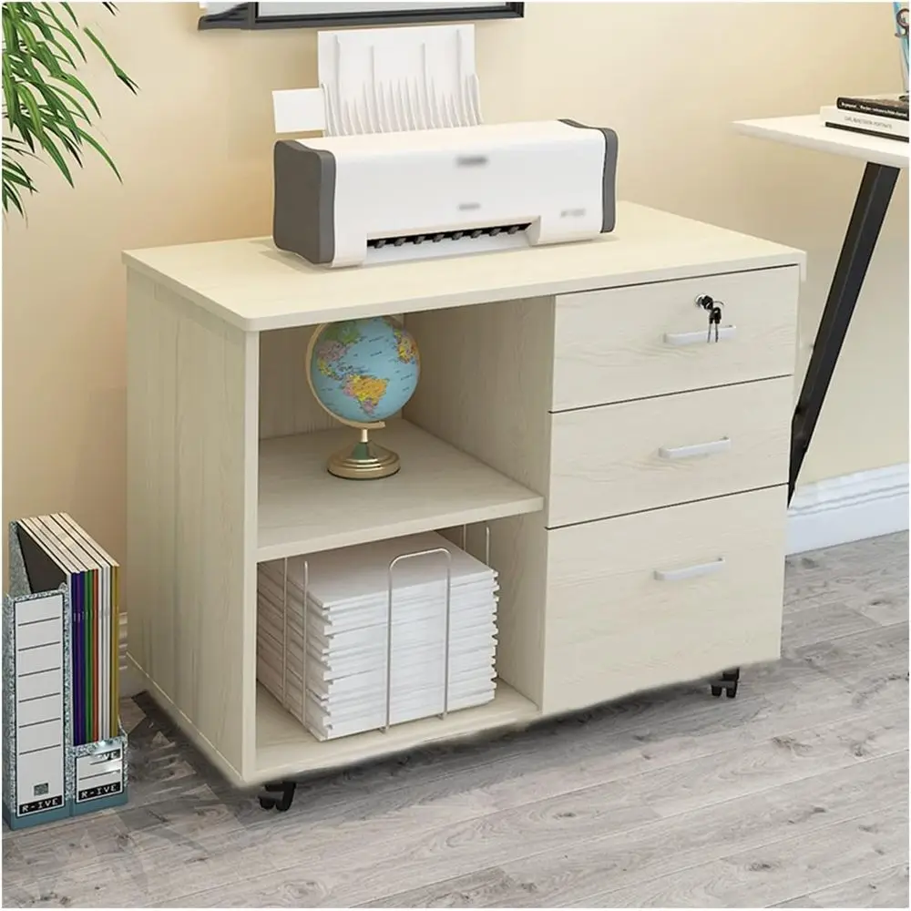 Мобильный офисный шкаф с 3 выдвижными ящиками и 4 поворотными колесами, цвет: 1
Мобильный офисный шкаф с 3 выдвижными ящиками и 4 поворотными колесами, цвет: 1