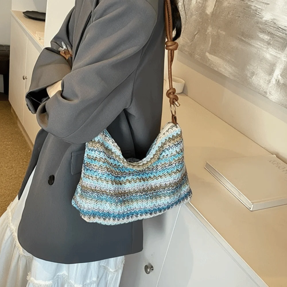 Hollow Weave Straw Bag Beach Handbag Bohemian Style Beach Crossbody Bag Multicolor Underarm Bag Raffia Shoulder Bag Streetwear
Hollow Weave Straw Bag Beach Handbag Bohemian Style Beach Crossbody Bag Multicolor Underarm Bag Raffia Shoulder Bag Streetwear