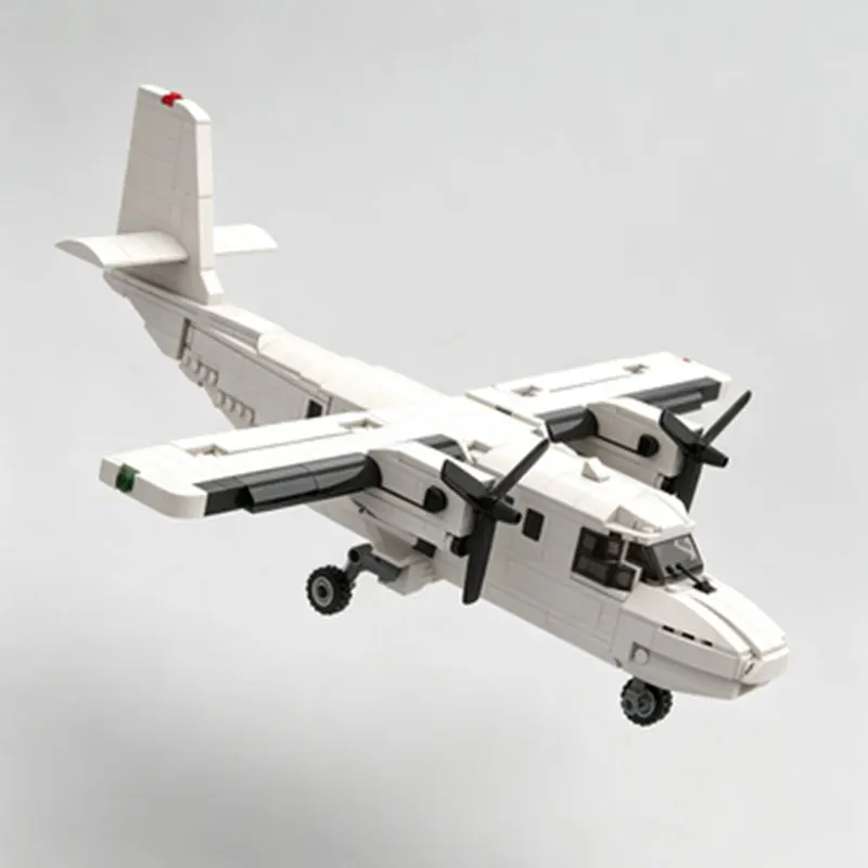 MOC Twin-engine Propeller White Commuter Airplane Small Particle Assembly Building Block Toy/Gift 529pcs
MOC Twin-engine Propeller White Commuter Airplane Small Particle Assembly Building Block Toy/Gift 529pcs