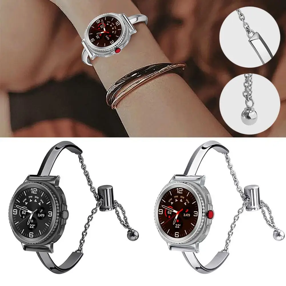 For Galaxy Watch8 Women's Jewelry Buckle Chain Bracelet Strap - Fashionable Decorative Metal Chain Style Watch Band Replacement
For Galaxy Watch8 Women's Jewelry Buckle Chain Bracelet Strap - Fashionable Decorative Metal Chain Style Watch Band Replacement