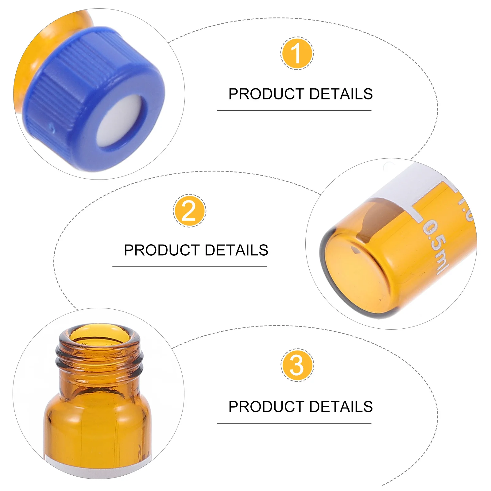 100Pcs Laboratory Sample Vials Clear Glass Bottles with Caps Sealing Design for Storing Science Experiments and Reagents
100Pcs Laboratory Sample Vials Clear Glass Bottles with Caps Sealing Design for Storing Science Experiments and Reagents