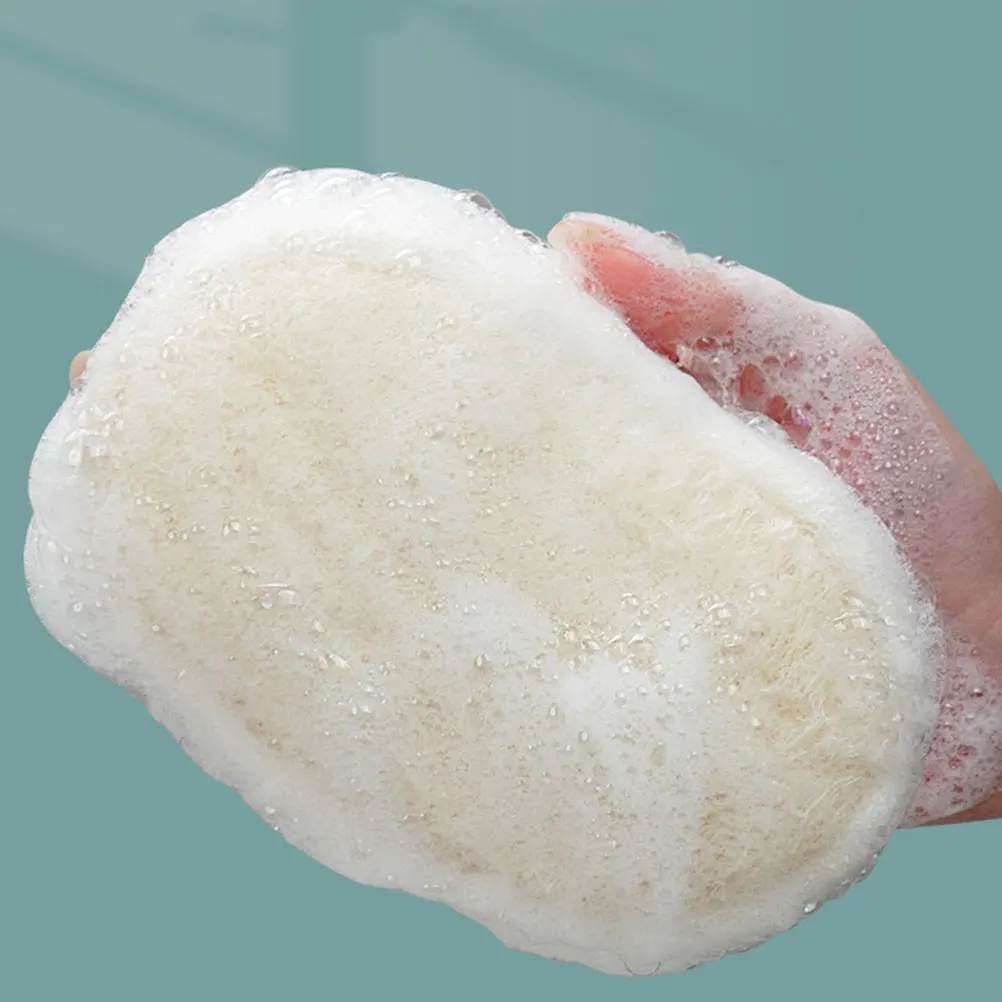 Natural Loofah Sponge Bathing Scrubber Beige Color Soft Surface Gentle Exfoliating Body Cleanser Shower Accessories
Natural Loofah Sponge Bathing Scrubber Beige Color Soft Surface Gentle Exfoliating Body Cleanser Shower Accessories