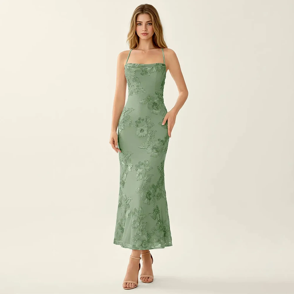 Spaghetti Strap Evening Dresses Women's Formal Evening Gowns Lace Applique Mermaid Prom Dress Elegant Celebrity Party Gown 2026
Spaghetti Strap Evening Dresses Women's Formal Evening Gowns Lace Applique Mermaid Prom Dress Elegant Celebrity Party Gown 2026