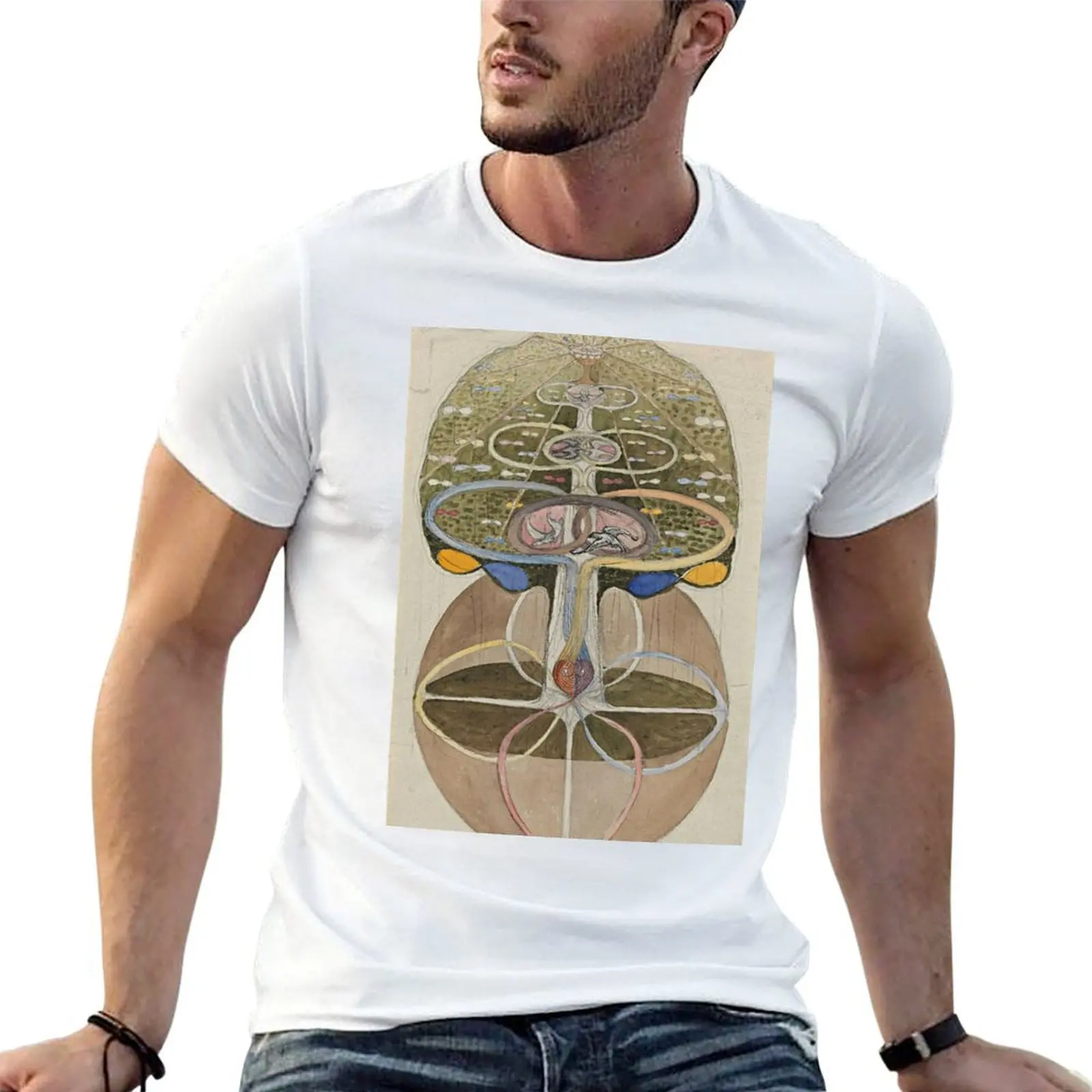 Hilma af Klint Tree of Knowledge No. 1 (1913) T-Shirt man t shirt cotton high quality man t shirts for men T-Shirt
Hilma af Klint Tree of Knowledge No. 1 (1913) T-Shirt man t shirt cotton high quality man t shirts for men T-Shirt