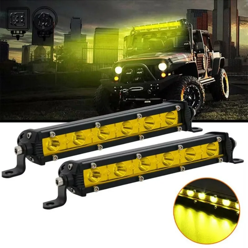 Ultra-thin single-row light strip 7 inches 6LED 18W general LED work light off-road motorcycle light modification
Ultra-thin single-row light strip 7 inches 6LED 18W general LED work light off-road motorcycle light modification