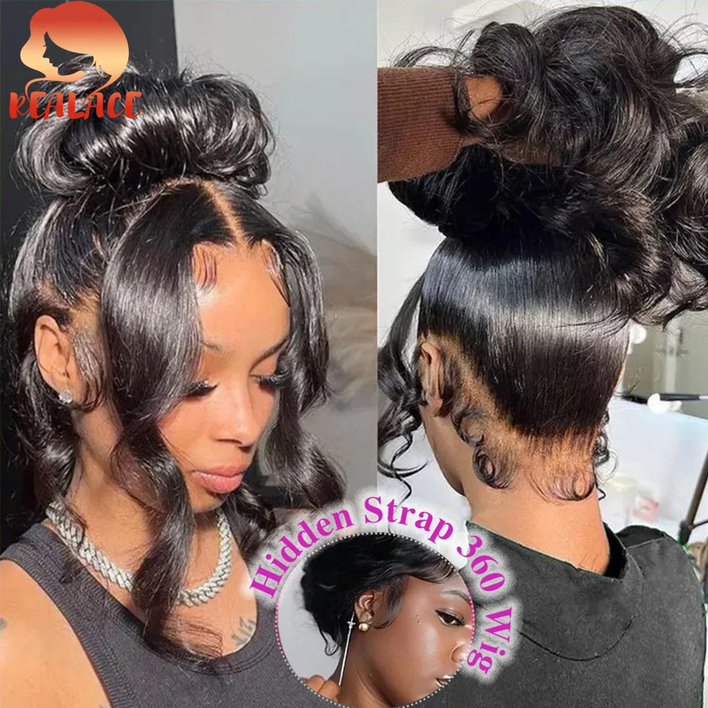 Realace HD Lace 360 Hidden Strap Full Lace Wig Nature Color Body Wave Human Hair Wig 1B 360 Body Wave Wigs For Female Drawstring
Realace HD Lace 360 Hidden Strap Full Lace Wig Nature Color Body Wave Human Hair Wig 1B 360 Body Wave Wigs For Female Drawstring