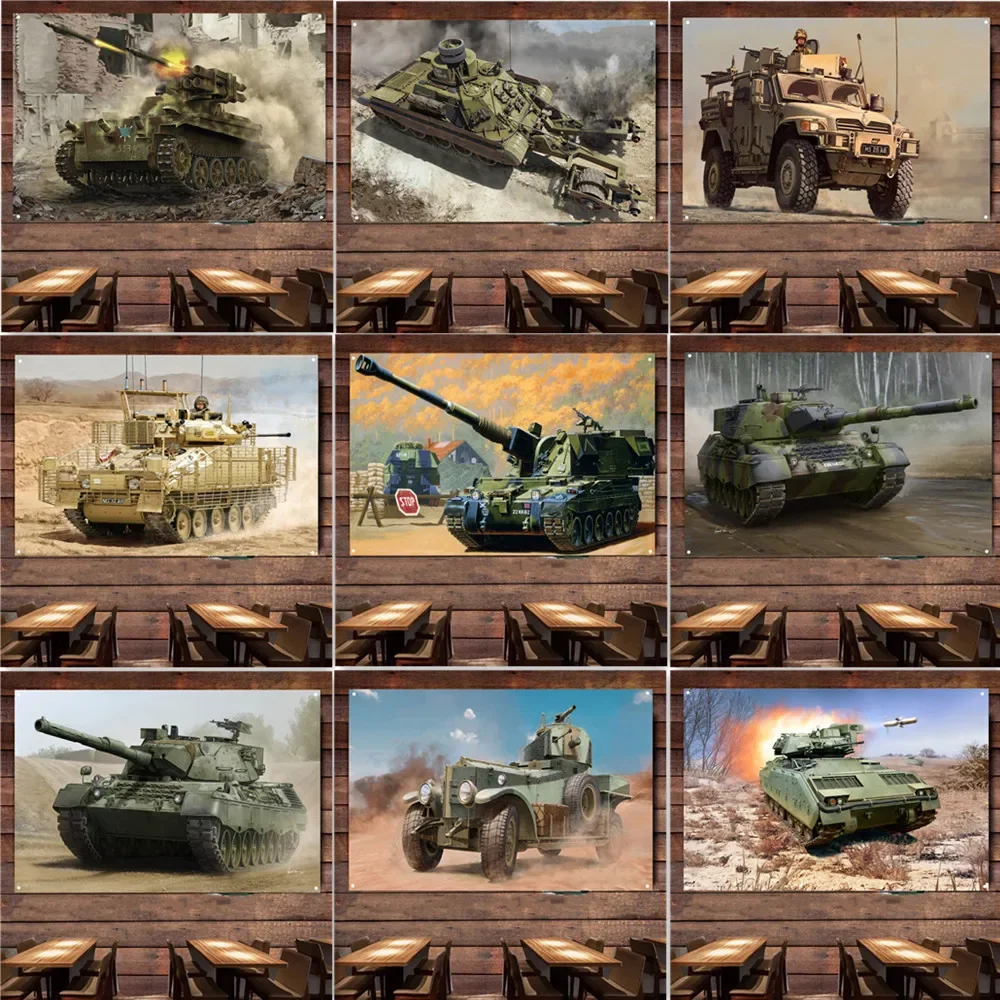 Vintage Heavy Tank Armor vehicle Poster Wall Decor Banner, Show Your Passion for Military History with This WWII Wall Flag
Vintage Heavy Tank Armor vehicle Poster Wall Decor Banner, Show Your Passion for Military History with This WWII Wall Flag
