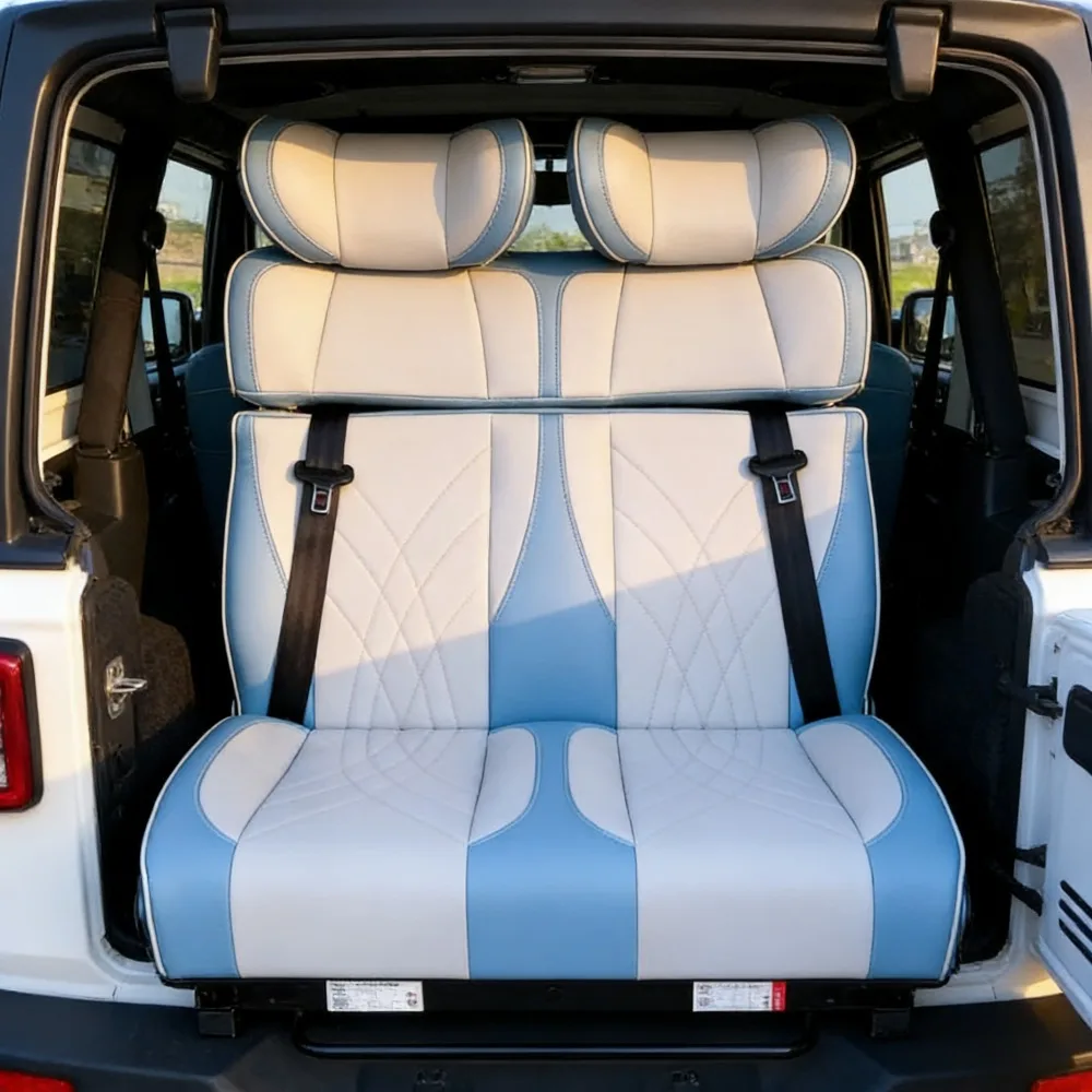 Custom 2/3 Seater Convertible Bed RV Seat Luxury Leather Adjustable Fit for RV MPV Van/ Mercedes-Benz /Audi/ Jeep Wrangler
Custom 2/3 Seater Convertible Bed RV Seat Luxury Leather Adjustable Fit for RV MPV Van/ Mercedes-Benz /Audi/ Jeep Wrangler