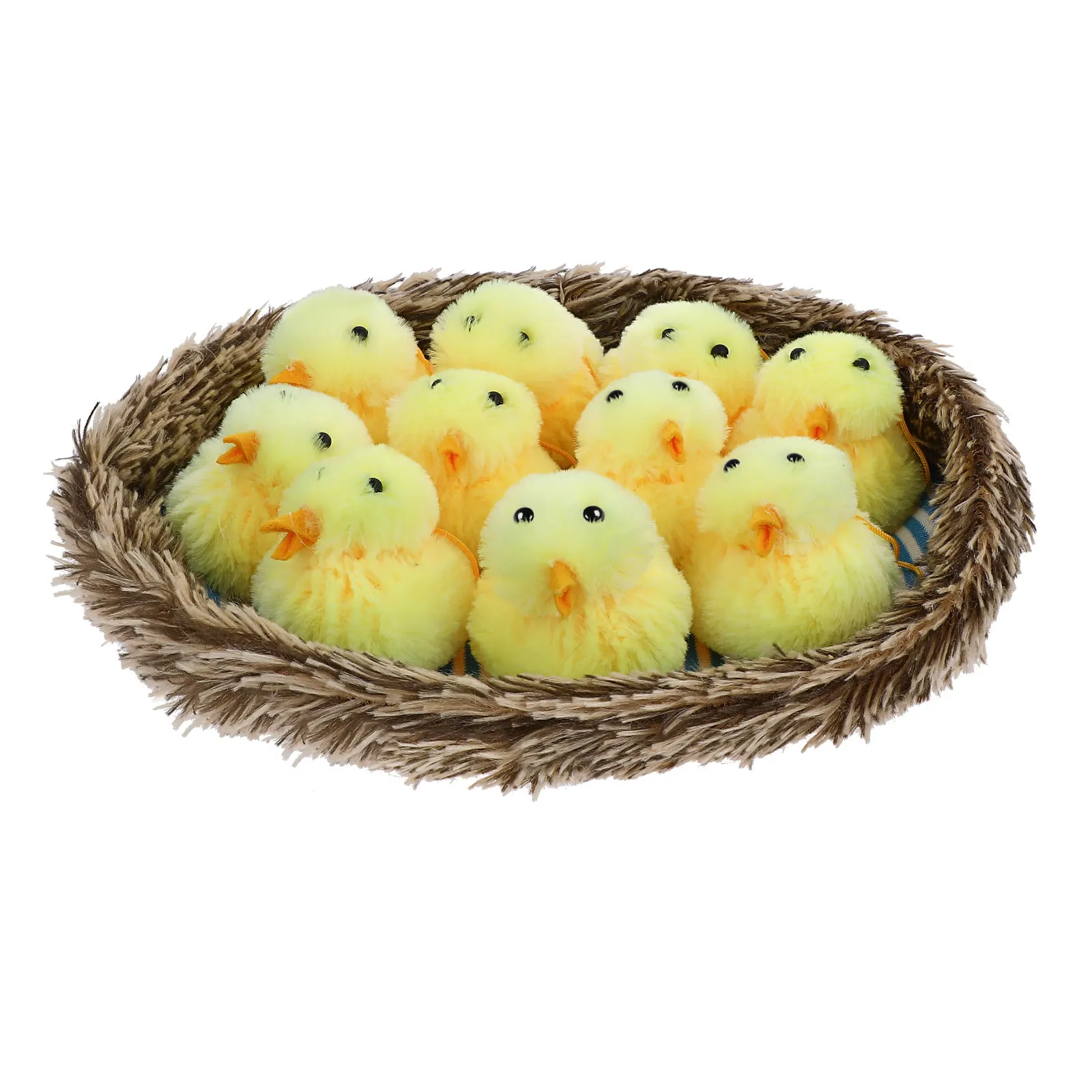 1Set Soft Chick Decoration Small Stuffed Easter Chicken Nest Home Ornament Comfortable Cotton Feel Lightweight Easter Chicks
1Set Soft Chick Decoration Small Stuffed Easter Chicken Nest Home Ornament Comfortable Cotton Feel Lightweight Easter Chicks