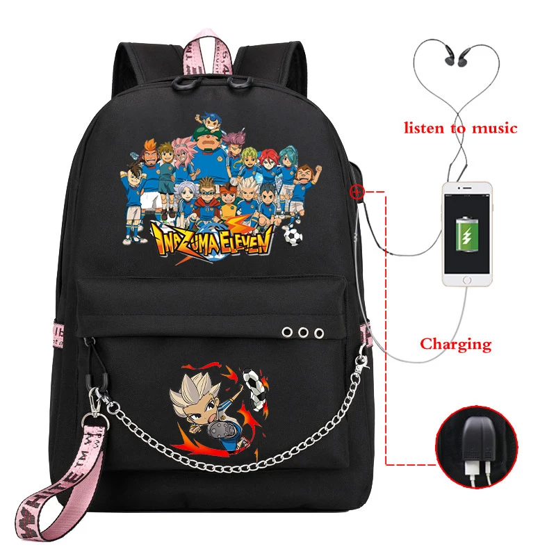 Inazuma Eleven Go Backpack Boys Girl School Bags Teenager Usb Charging Rucksack Fashion Students Outdoor Travel Backpack Mochila
Inazuma Eleven Go Backpack Boys Girl School Bags Teenager Usb Charging Rucksack Fashion Students Outdoor Travel Backpack Mochila