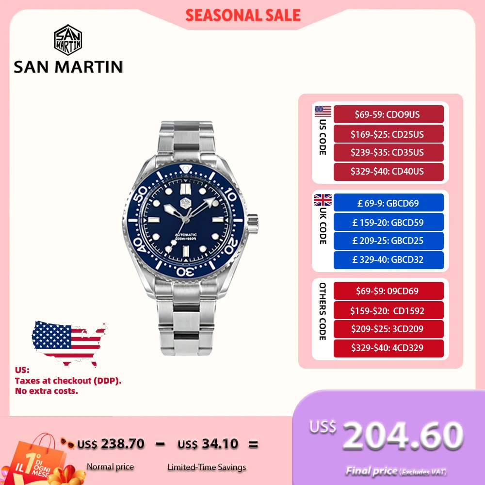 San Martin 41.5mm 8215 8315 Mechanical Wristwatches Automatic Men Watches Sport Bracelet 20ATM Luminous Montre Homme SN0036
San Martin 41.5mm 8215 8315 Mechanical Wristwatches Automatic Men Watches Sport Bracelet 20ATM Luminous Montre Homme SN0036