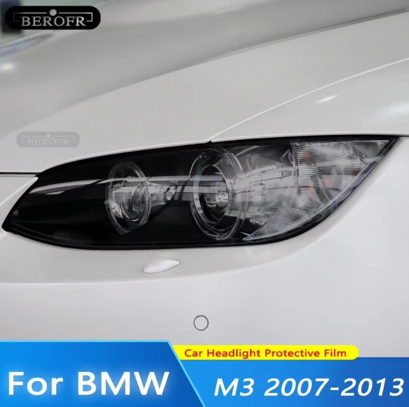 Для BMW M3 E90/E92/E93 поколения 2007-2013 оттенок фар автомобиля дымчато-черная защитная пленка передний свет прозрачная наклейка из ТПУ
Для BMW M3 E90/E92/E93 поколения 2007-2013 оттенок фар автомобиля дымчато-черная защитная пленка передний свет прозрачная наклейка из ТПУ