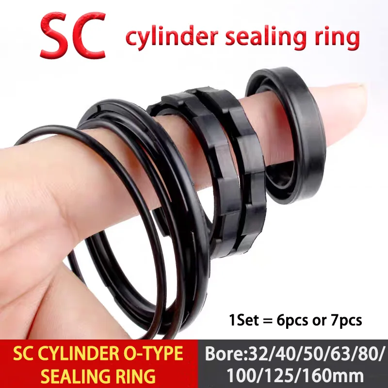 6/7Pcs SC Cylinder O-type Sealing Ring Bore 32 50 63 80 100 125 160mm Air Cylinder Repair Kit Piston Ring Pneumatic Accessories
6/7Pcs SC Cylinder O-type Sealing Ring Bore 32 50 63 80 100 125 160mm Air Cylinder Repair Kit Piston Ring Pneumatic Accessories