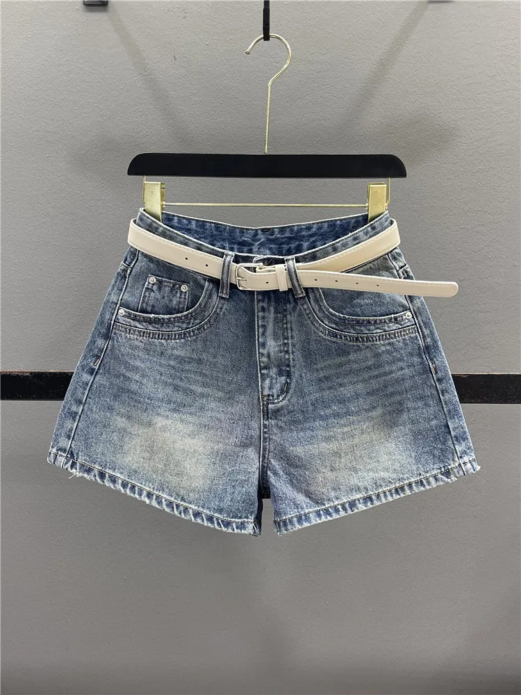 Retro Blue Denim Short Shorts Women's Summer Versatile Loose Slim A-Line Casual Wide Leg Pants Hot Shorts Casual Style
Retro Blue Denim Short Shorts Women's Summer Versatile Loose Slim A-Line Casual Wide Leg Pants Hot Shorts Casual Style