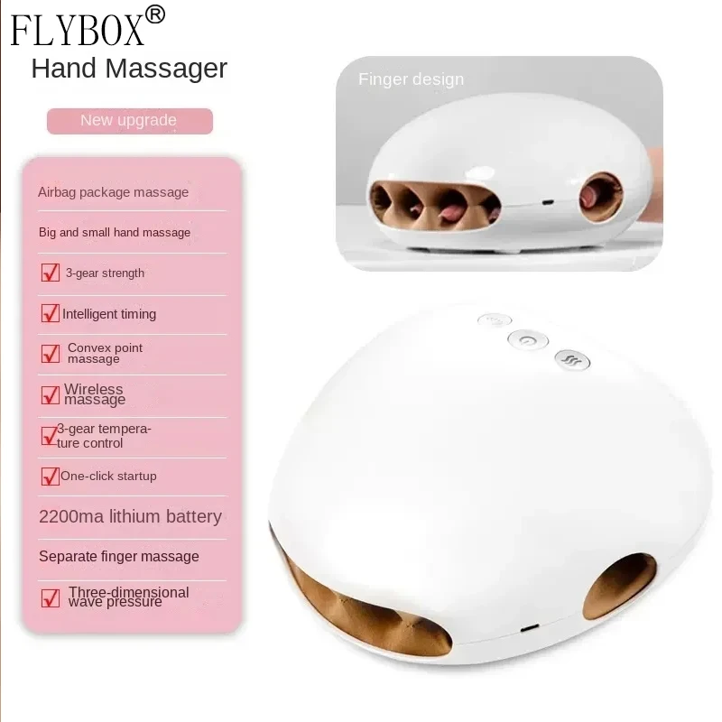 FLYBOX New intelligent wireless pneumatic hand massager hot compress electric palm and finger joint physical therapy massage in
FLYBOX New intelligent wireless pneumatic hand massager hot compress electric palm and finger joint physical therapy massage in