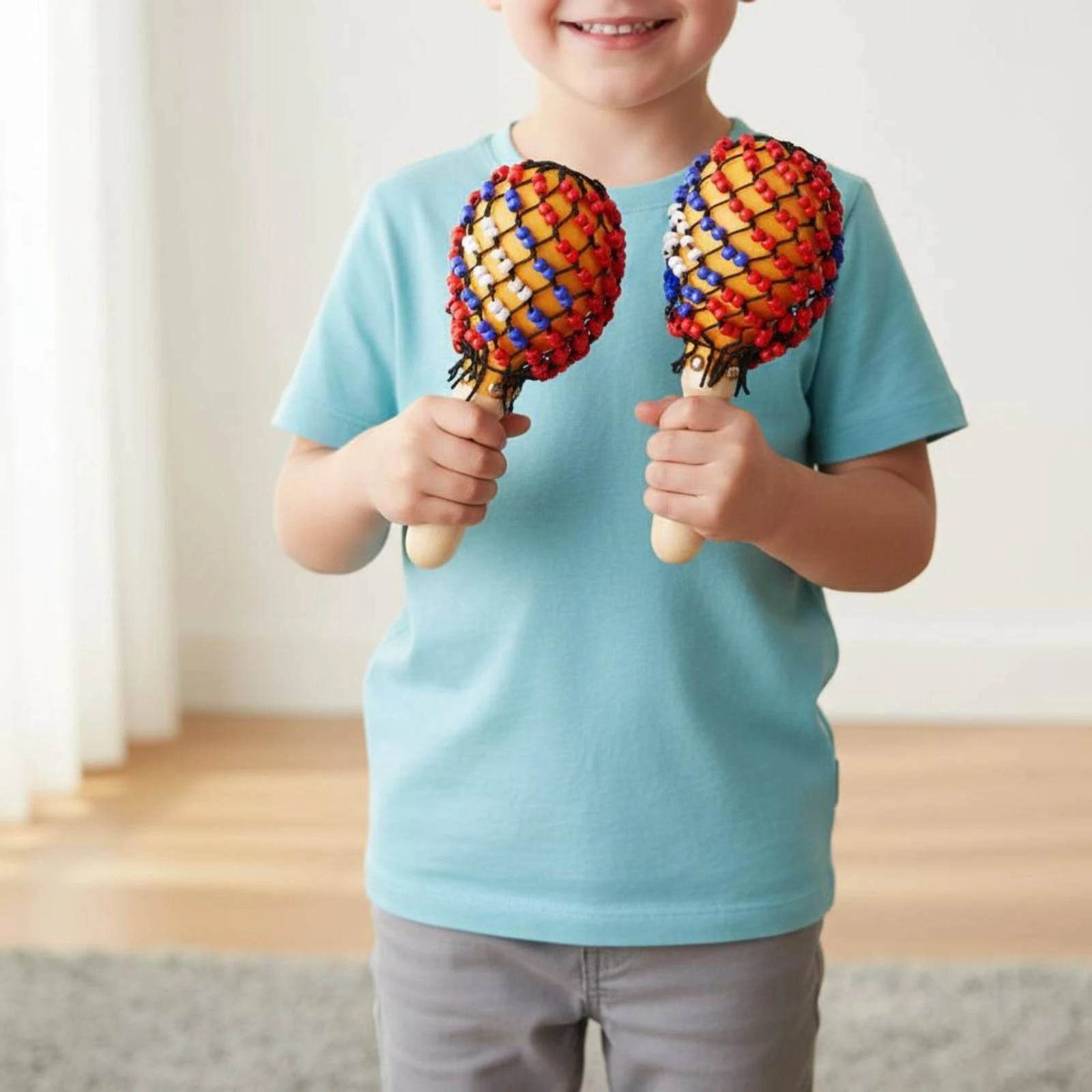 Wooden Maracas Natural Materials Beaded Maracas Wooden Maraca Polished Finish Bead Shaker Bright Clear Sound for Children
Wooden Maracas Natural Materials Beaded Maracas Wooden Maraca Polished Finish Bead Shaker Bright Clear Sound for Children