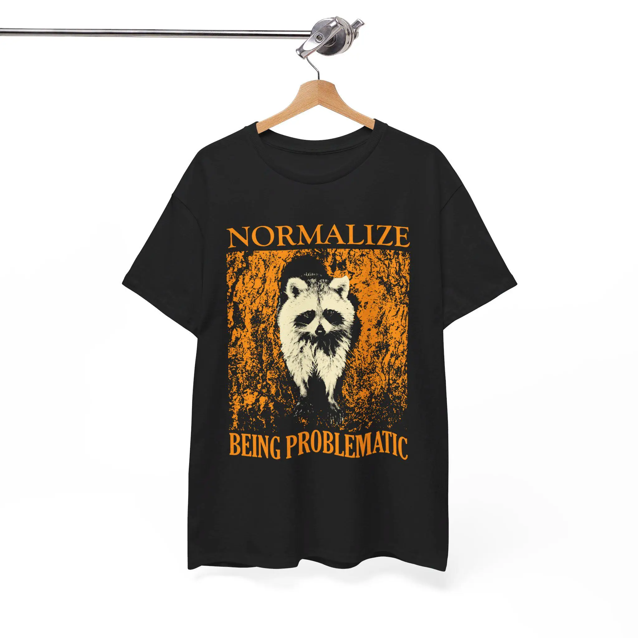Футболка Normalize Being Problematic Raccoon с круглым вырезом, модный верхний узор, мужские и женские стили с буквенным принтом
Футболка Normalize Being Problematic Raccoon с круглым вырезом, модный верхний узор, мужские и женские стили с буквенным принтом