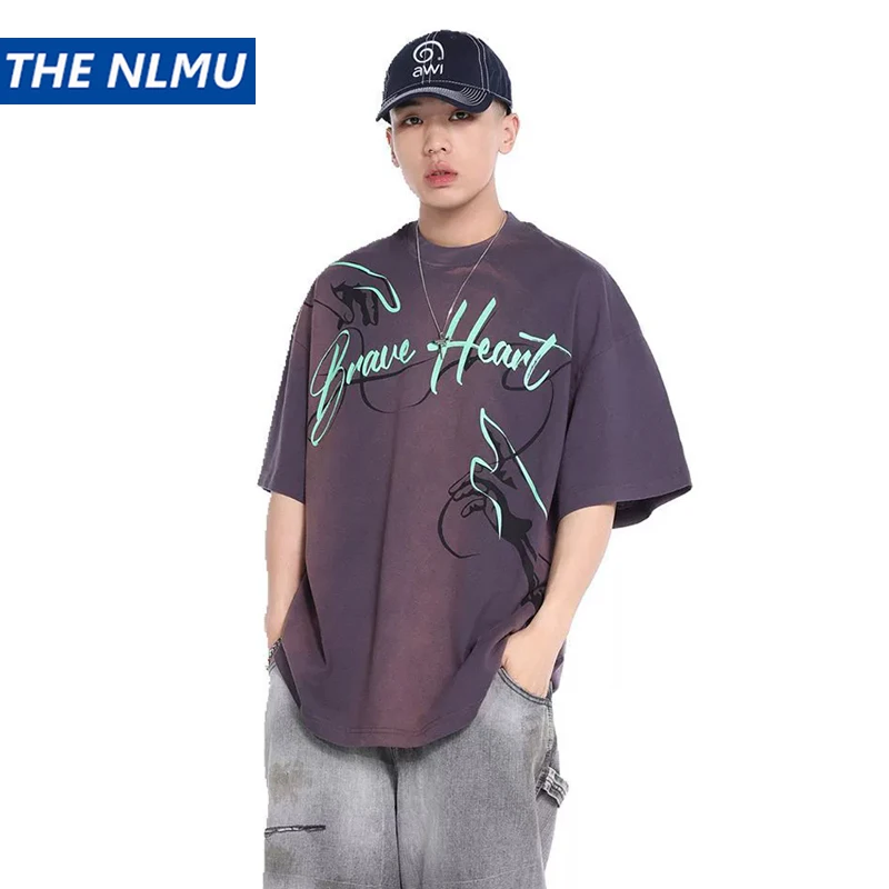 Hip Hop Loose T-Shirt Streetwear 2025 Summer Letter Printed Cotton T Shirt Harajuku Unisex Tops Tees Y2K Clothing
Hip Hop Loose T-Shirt Streetwear 2025 Summer Letter Printed Cotton T Shirt Harajuku Unisex Tops Tees Y2K Clothing