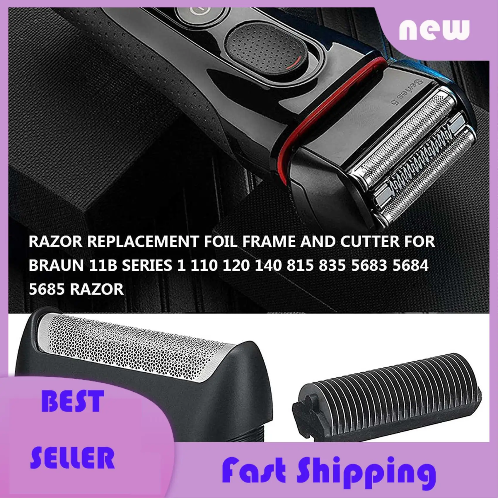 Necessary 2X Electric Shaver Replacement Head For Braun 11B Series, Replace Shear Blade Cutters 1/110/120/140/815/835/5683
Necessary 2X Electric Shaver Replacement Head For Braun 11B Series, Replace Shear Blade Cutters 1/110/120/140/815/835/5683