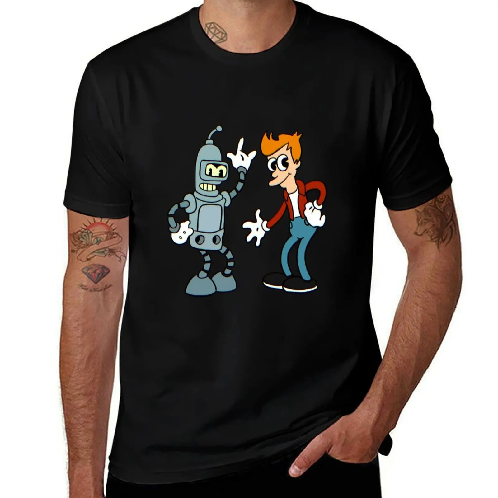 BENDER AND FRY T-Shirt oversize t-shirts man cotton man t-shirts summer tops blacks mens t shirts pack
BENDER AND FRY T-Shirt oversize t-shirts man cotton man t-shirts summer tops blacks mens t shirts pack