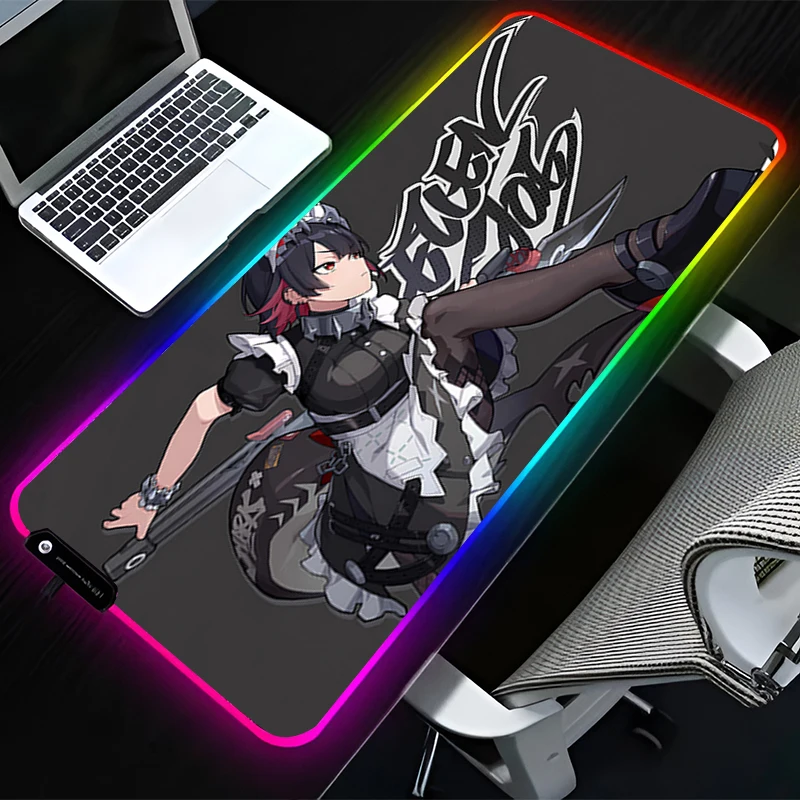 RGB LED Mouse Pad Computer Desk Accessories Mouse Mat HD Keyboard Pad Non Slip Mousepad Z-zenless Zone Zero Ellen Joe Desk Mat
RGB LED Mouse Pad Computer Desk Accessories Mouse Mat HD Keyboard Pad Non Slip Mousepad Z-zenless Zone Zero Ellen Joe Desk Mat