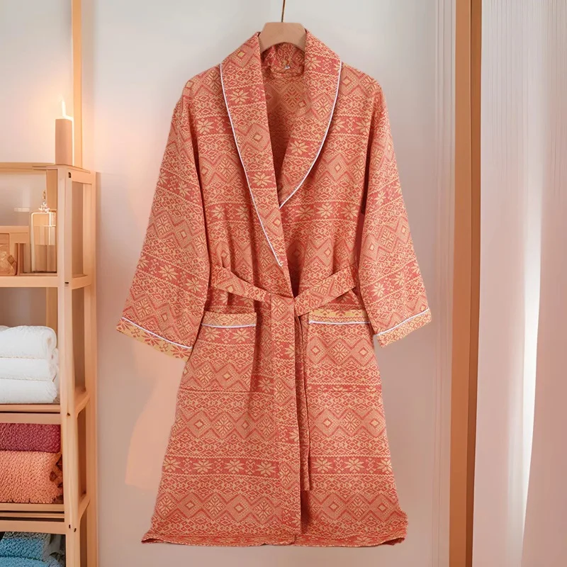 Халат-кимоно из 100% хлопка для сна и отдыха, весна-лето, новинка, свободный домашний халат, ночная рубашка, принт, для спа и отелей
Халат-кимоно из 100% хлопка для сна и отдыха, весна-лето, новинка, свободный домашний халат, ночная рубашка, принт, для спа и отелей
