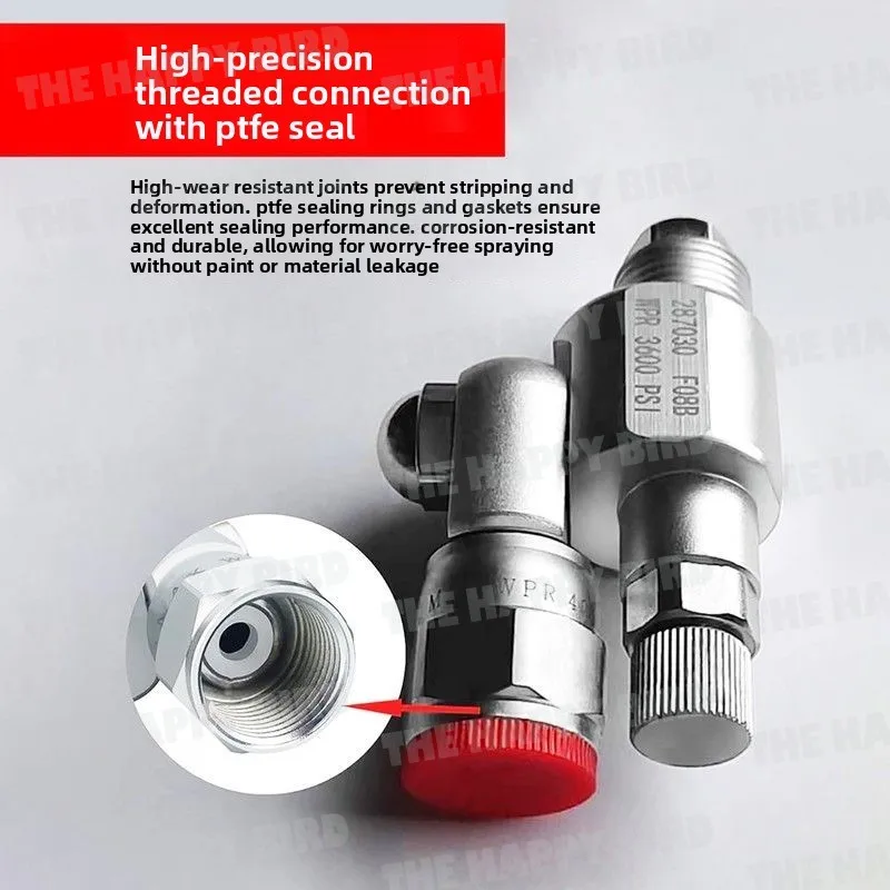 287030 Spray gun universal cut-off valve connection spray gun throttle valve drip free valve
287030 Spray gun universal cut-off valve connection spray gun throttle valve drip free valve