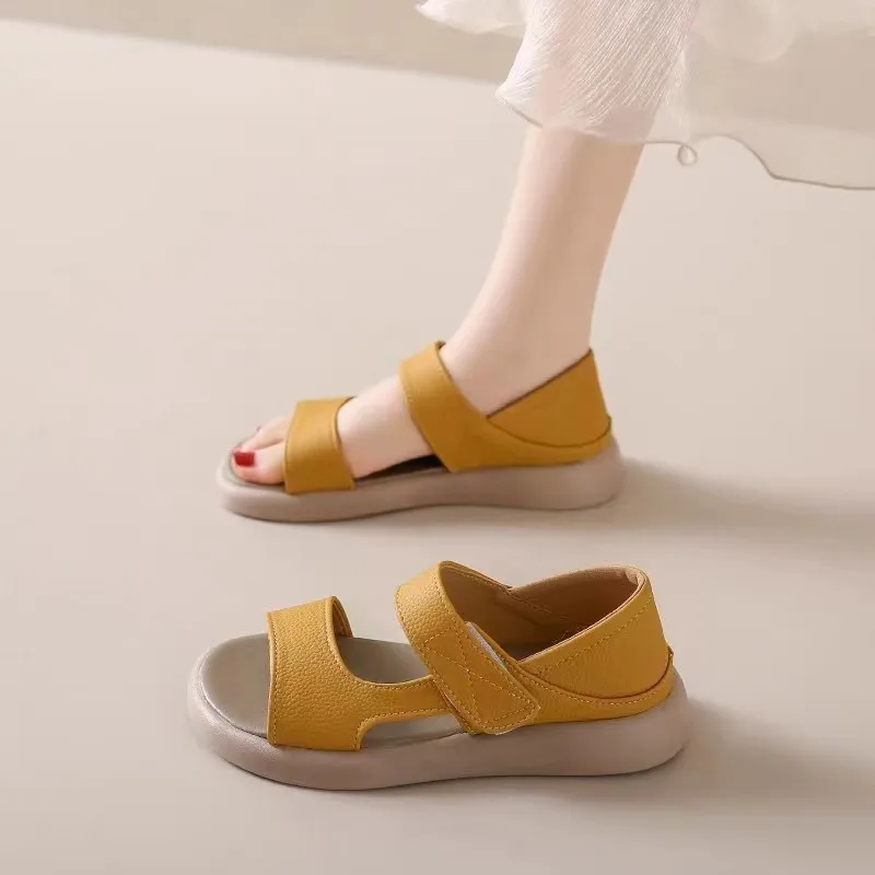Women Fashion Leather Casual Comfortable Shoe 2025 New Summer Women's Thick-sole Roman Sandals Platform Shoes Flip Flops 42
Women Fashion Leather Casual Comfortable Shoe 2025 New Summer Women's Thick-sole Roman Sandals Platform Shoes Flip Flops 42