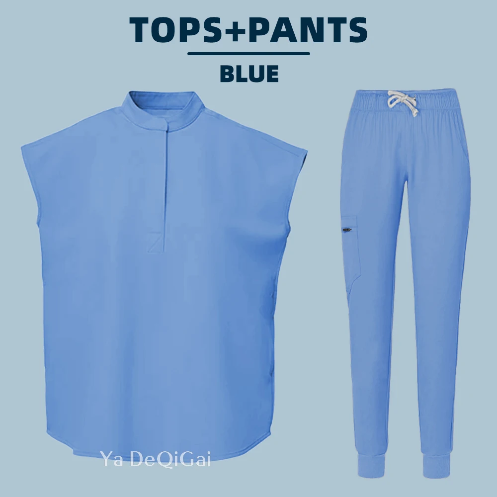 Blue Hospital Uniform Soft Elastic Fabric Clinic Workwear Operating RoomTop Pants Surgical Clothes Medical Scrub Set Jogger Suit
Blue Hospital Uniform Soft Elastic Fabric Clinic Workwear Operating RoomTop Pants Surgical Clothes Medical Scrub Set Jogger Suit