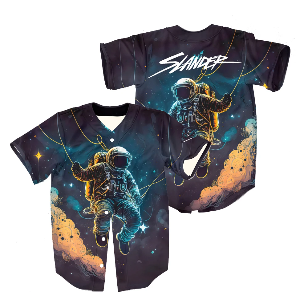 Slander Rave Baseball Jersey EDM Festival Merch V-Neck Short Sleeve Button-up Shirts Women Men Streetwear Tops
Slander Rave Baseball Jersey EDM Festival Merch V-Neck Short Sleeve Button-up Shirts Women Men Streetwear Tops