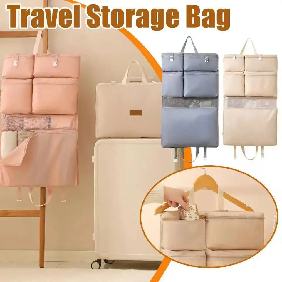 Foldable Organizer Hanging Bag for Travel, Storage Hanging Bags with Pockets - Daily Clothes Sorting Storage, Multi-Compartment
Foldable Organizer Hanging Bag for Travel, Storage Hanging Bags with Pockets - Daily Clothes Sorting Storage, Multi-Compartment