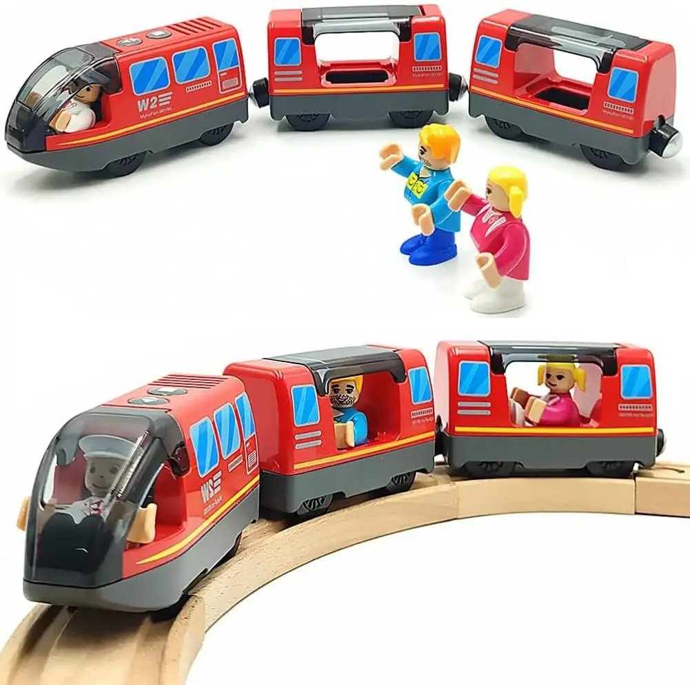 Battery Operated Wooden Train Track Set Toy High Speed for Toddlers 3 4 5 Years Old Boys Kids Magnetic Couplings City Vehicle
Battery Operated Wooden Train Track Set Toy High Speed for Toddlers 3 4 5 Years Old Boys Kids Magnetic Couplings City Vehicle