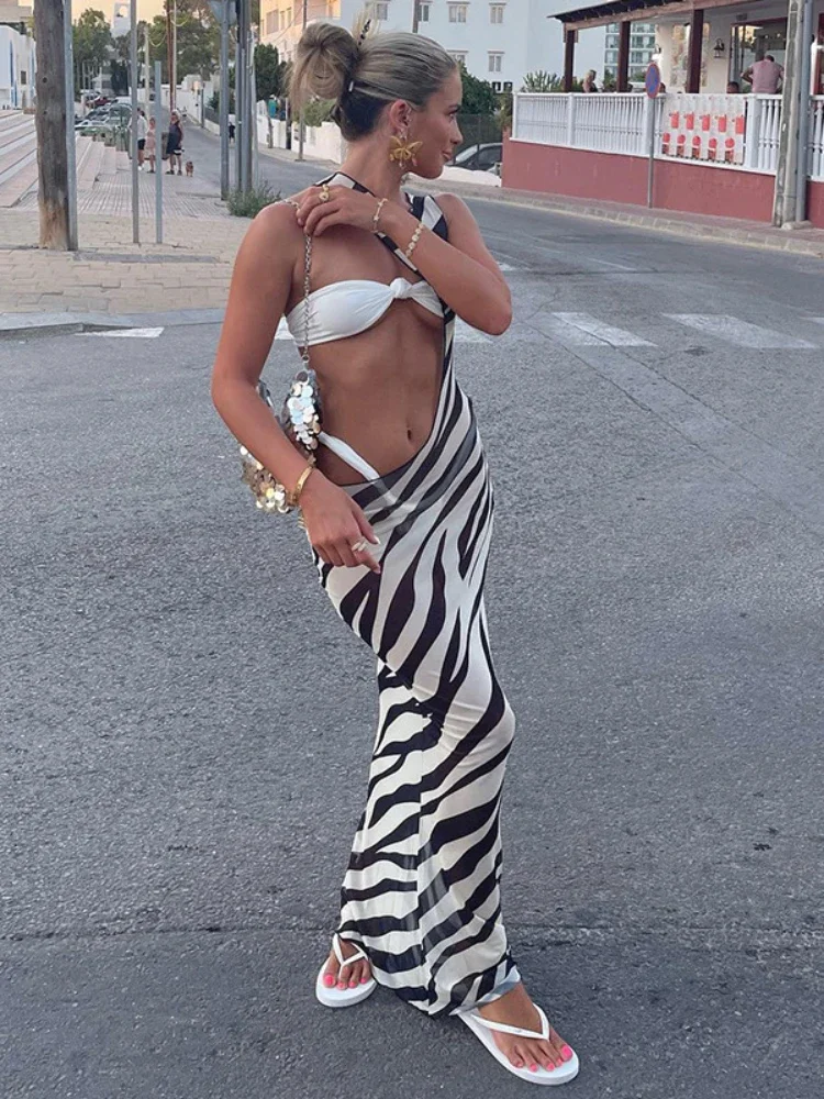Zebra Print Summer Long Bodycon Dress For Women Clothing Slim Sexy Streetwear Sleeveless Vestidos De Mujer O-Neck Robe Femme Été
Zebra Print Summer Long Bodycon Dress For Women Clothing Slim Sexy Streetwear Sleeveless Vestidos De Mujer O-Neck Robe Femme Été
