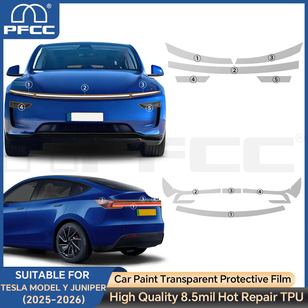 Пленка TPU для фар и задних стекол Tesla Model Y Juniper, защита от царапин для моделей 2025-2026, аксессуары для защиты лакокрасочного покрытия
Пленка TPU для фар и задних стекол Tesla Model Y Juniper, защита от царапин для моделей 2025-2026, аксессуары для защиты лакокрасочного покрытия