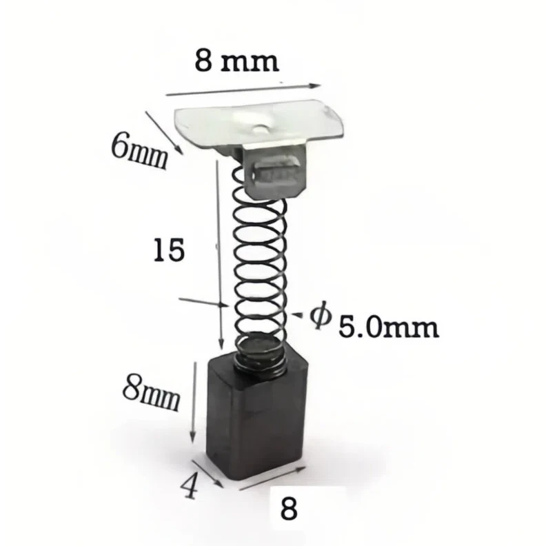 Spring motor carbon brushes 4*8*8 spring carbon brushes 4X8X8 DC motor brushes
Spring motor carbon brushes 4*8*8 spring carbon brushes 4X8X8 DC motor brushes