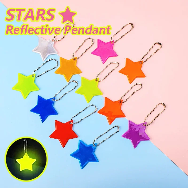 10PCS Colorful Stars Reflective Keychain Backpack Accessories Pendant Night Riding Double-sided Reflective Key Ring
10PCS Colorful Stars Reflective Keychain Backpack Accessories Pendant Night Riding Double-sided Reflective Key Ring