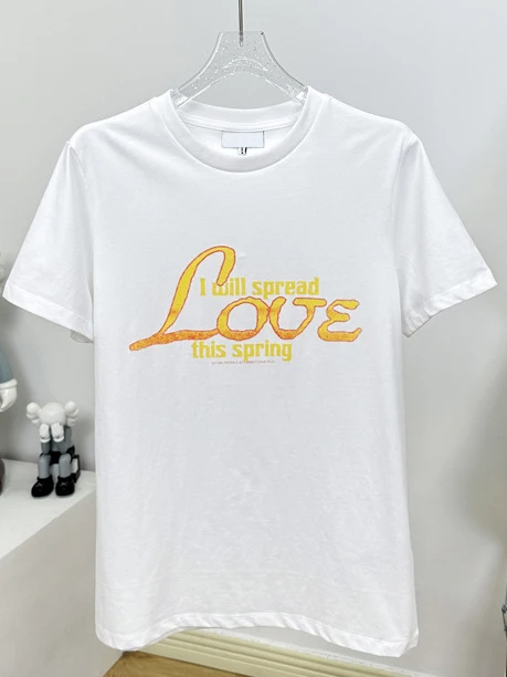 New Chic Letter Print Tees Round neck Women Spring Short Sleeve T Shirt Casual Vintage Clothes Creativity 2023 Simple Tops
New Chic Letter Print Tees Round neck Women Spring Short Sleeve T Shirt Casual Vintage Clothes Creativity 2023 Simple Tops