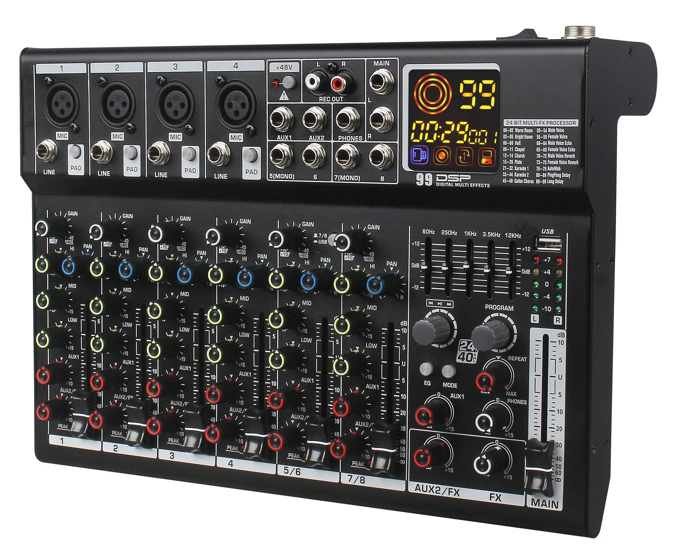 Дропшиппинг MR600 3-полосный EQ цифровой 8-канальный многофункциональный телефон
Дропшиппинг MR600 3-полосный EQ цифровой 8-канальный многофункциональный телефон