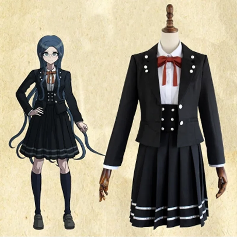 Anime Danganronpa V3 Shirogane Tsumugi Original Edition JK Uniform Cosplay Costume Women Halloween Party suits with Wig Hair
Anime Danganronpa V3 Shirogane Tsumugi Original Edition JK Uniform Cosplay Costume Women Halloween Party suits with Wig Hair