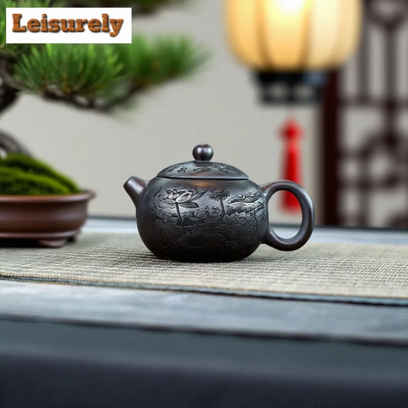 240ml Authentic Yixing Purple Clay Teapots Handmade Xishi Pot Raw Ore Antique Red Mud Tea Maker Kettle Chinese Zisha Tea Set
240ml Authentic Yixing Purple Clay Teapots Handmade Xishi Pot Raw Ore Antique Red Mud Tea Maker Kettle Chinese Zisha Tea Set