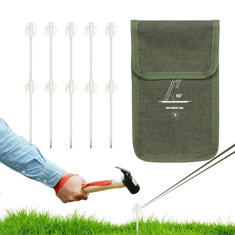 10pcs Ground NailsTent Stakes 7.9 Inch Heavy Duty Stakes Camping Tent Pegs Glowing Ground Pegs Awning Steel Pegs
10pcs Ground NailsTent Stakes 7.9 Inch Heavy Duty Stakes Camping Tent Pegs Glowing Ground Pegs Awning Steel Pegs