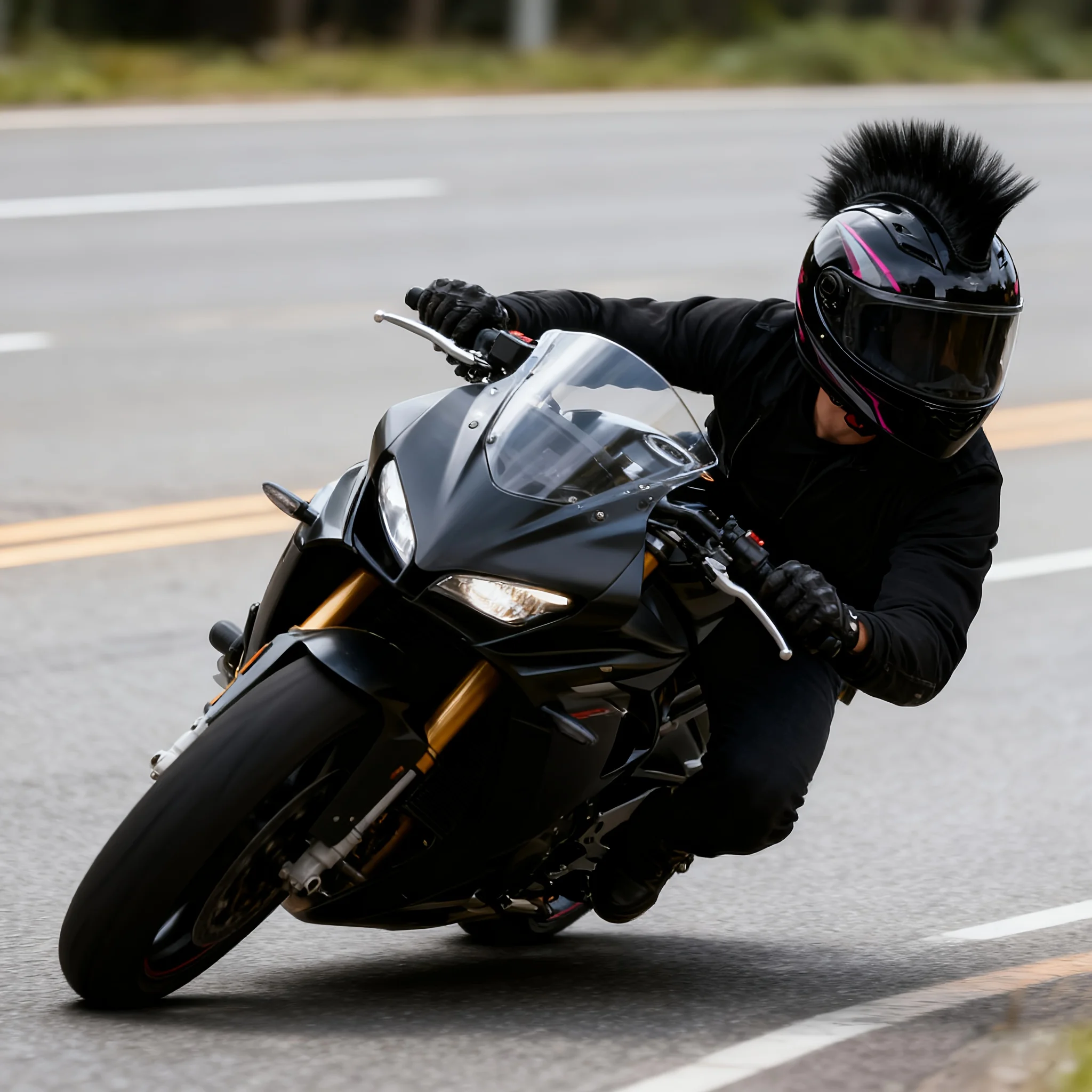Motorcycle Helmet Decorative Red/Black Wig Funny Helmet Decor Accessory For Male And Female Rider With A Coif Hairstyle Headwear
Motorcycle Helmet Decorative Red/Black Wig Funny Helmet Decor Accessory For Male And Female Rider With A Coif Hairstyle Headwear