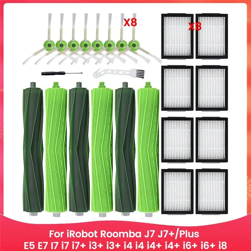 Запасные части ABHI для робота-пылесоса Irobot Roomba J7, J7+/Plus, E5, E6, E7, I7, I7+, I3, I3+, I4, I4+, I6, I6+, I8, комплект для замены
Запасные части ABHI для робота-пылесоса Irobot Roomba J7, J7+/Plus, E5, E6, E7, I7, I7+, I3, I3+, I4, I4+, I6, I6+, I8, комплект для замены