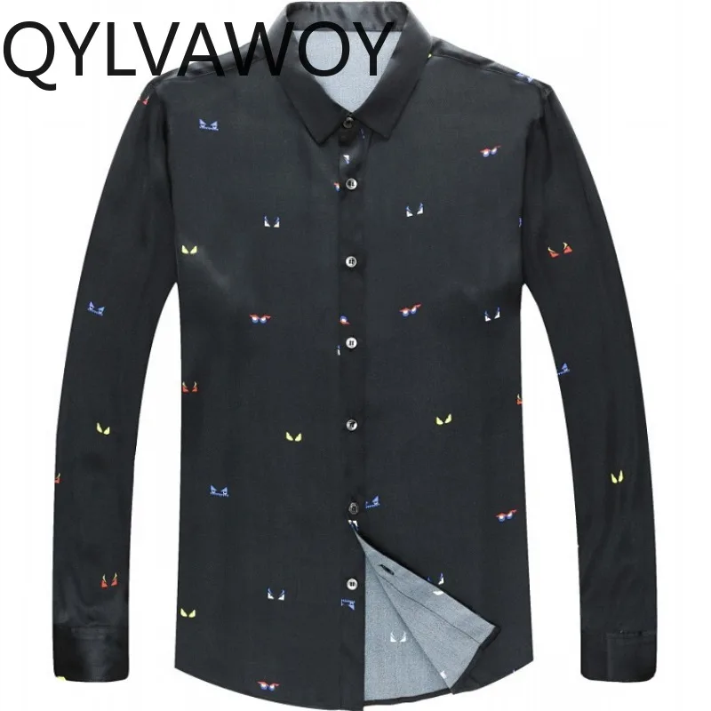 QYLVAWOY High Quality Shirts Long Sleeve Shirt 92.5% Real Mulberry Silk Men's Shirts Floral Shirts for Man New Camisas De Hombre
QYLVAWOY High Quality Shirts Long Sleeve Shirt 92.5% Real Mulberry Silk Men's Shirts Floral Shirts for Man New Camisas De Hombre