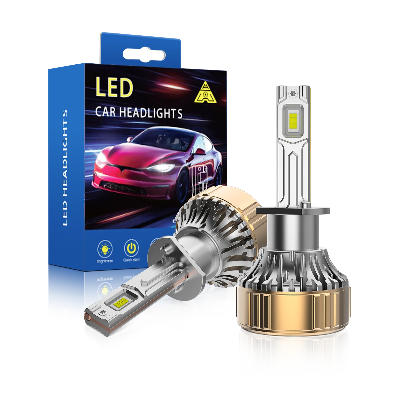 R12 H1 LED Headlight Bulbs 120W 18000LM 6500K White Plug and Play Auto Lamp
R12 H1 LED Headlight Bulbs 120W 18000LM 6500K White Plug and Play Auto Lamp