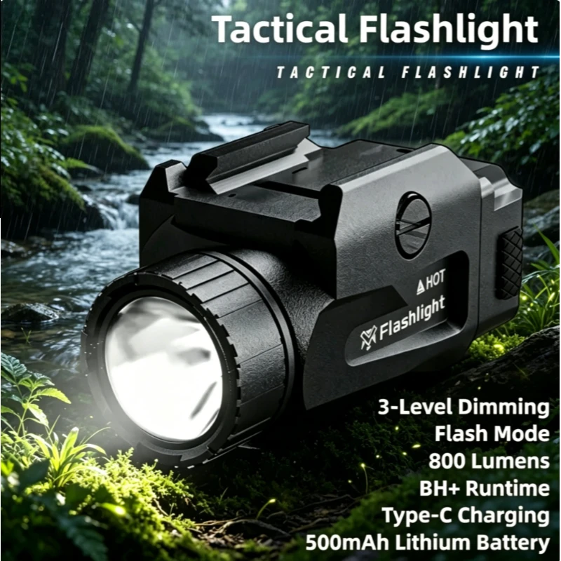 2026 New Outdoor Tactical Gear, TINSOL 800LM Powerful Light, 4 Mode USB Rechargeable Quick Release Handgun Lamp
2026 New Outdoor Tactical Gear, TINSOL 800LM Powerful Light, 4 Mode USB Rechargeable Quick Release Handgun Lamp