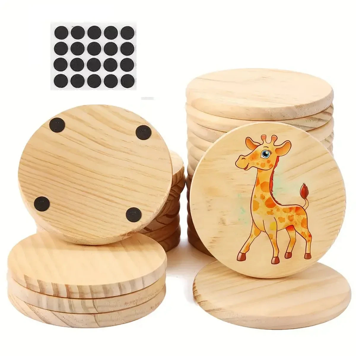 5/10pcs Natural Log Pine Blank Coasters Whole Wood Heat Insulation Pads for DIY Building Model Carving Crafts
5/10pcs Natural Log Pine Blank Coasters Whole Wood Heat Insulation Pads for DIY Building Model Carving Crafts