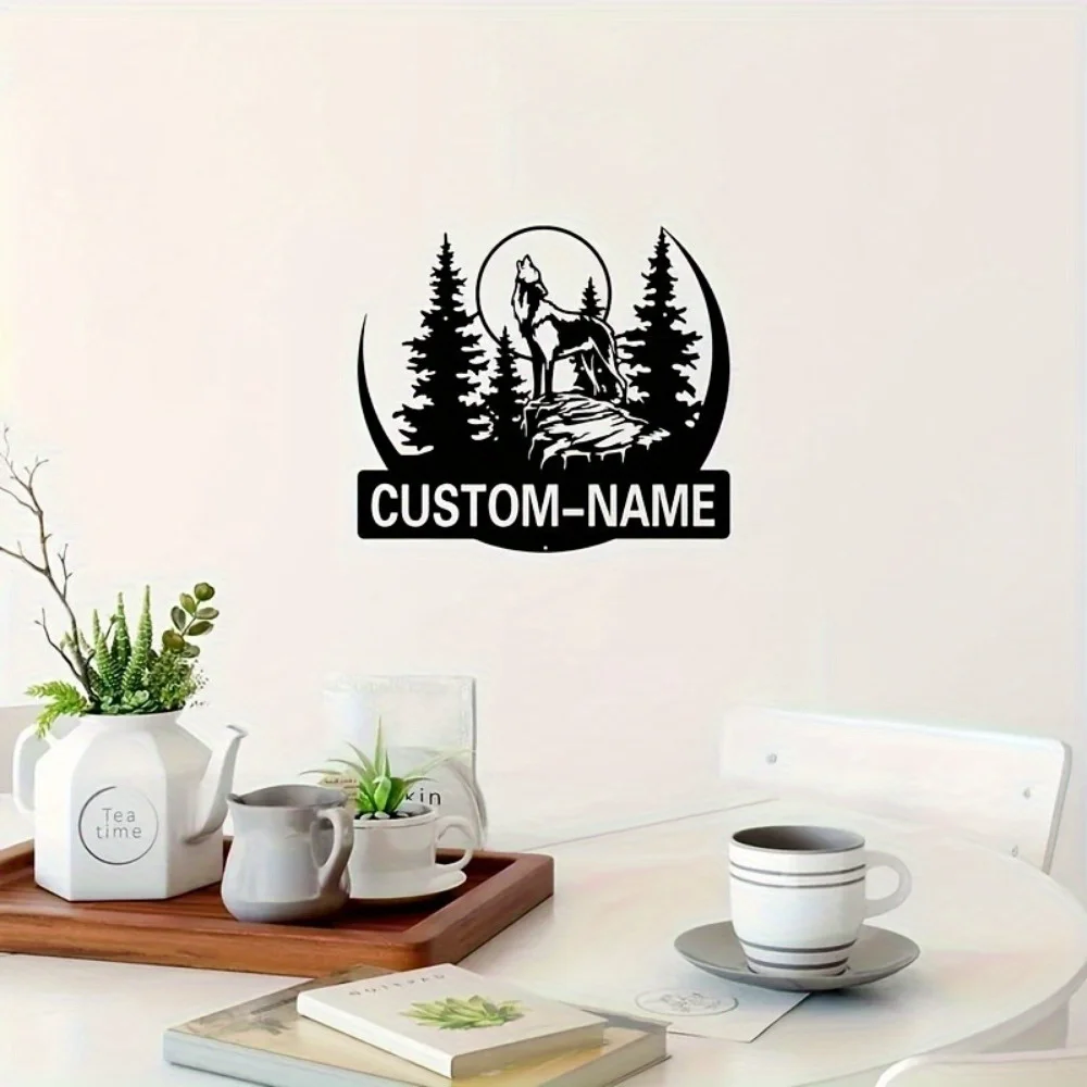 1pc Personalizable Timberwolf Howl Metal Wall Art Rustic Cabin - Style Surname Sign with Crafted Silhouette Indoor Outdoor Use
1pc Personalizable Timberwolf Howl Metal Wall Art Rustic Cabin - Style Surname Sign with Crafted Silhouette Indoor Outdoor Use