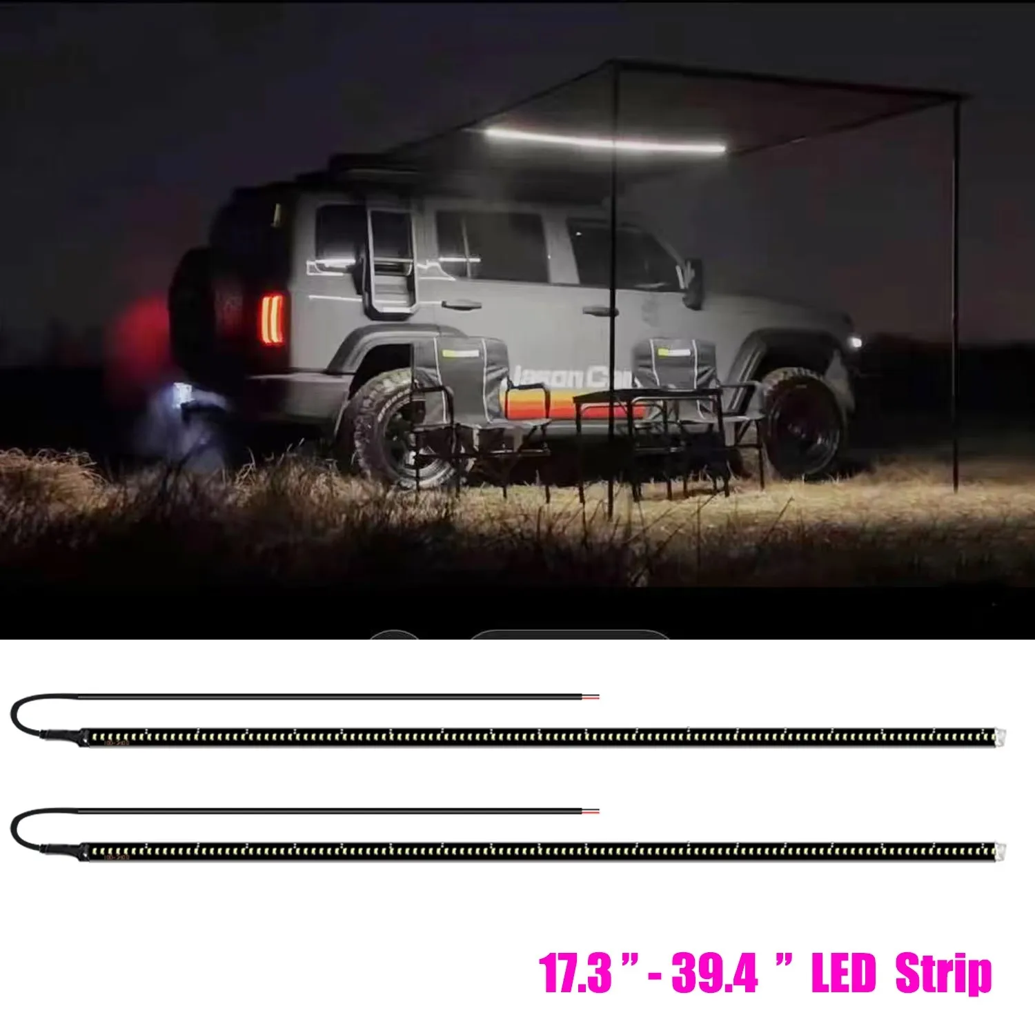 2pcs Car Side LED Light,17.8''-39.4'' Exterior Aluminum PCB Waterproof Work Night camping light strip,Indoor Decorative Light.
2pcs Car Side LED Light,17.8''-39.4'' Exterior Aluminum PCB Waterproof Work Night camping light strip,Indoor Decorative Light. 